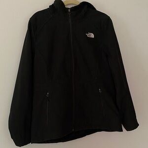 Women’s The North Face Classic Black Hooded Jacket.  Size XL!  Warm!